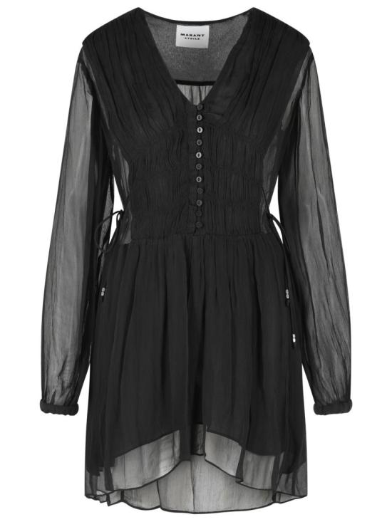 26SS 이자벨마랑에뚜왈 미디 원피스 RO0969FA D1J08E 01BK Black