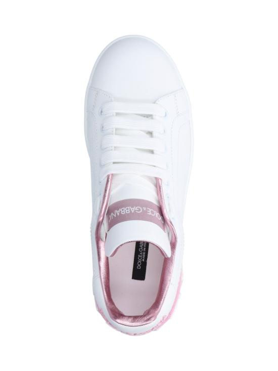 26FW 돌체앤가바나 카프스킨 나파 포르토피노 스니커즈 CK1544 AX61587587 White - DOLCE & GABBANA