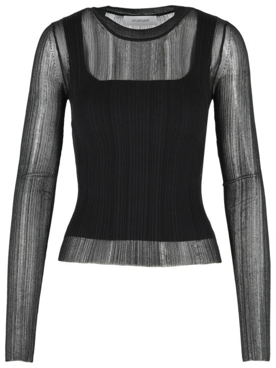 26SS 스포트막스 스웨터 2612361071 005 Black