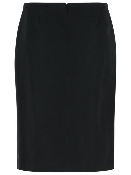 26SS 베르사체 미디 스커트 1022398 1A15974 1B000 Black - VERSACE