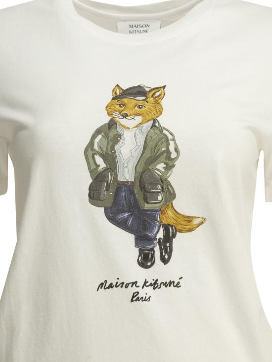 26FW 메종키츠네 반팔 티셔츠 MRWJT11KJ7026P100 White - MAISON KITSUNE