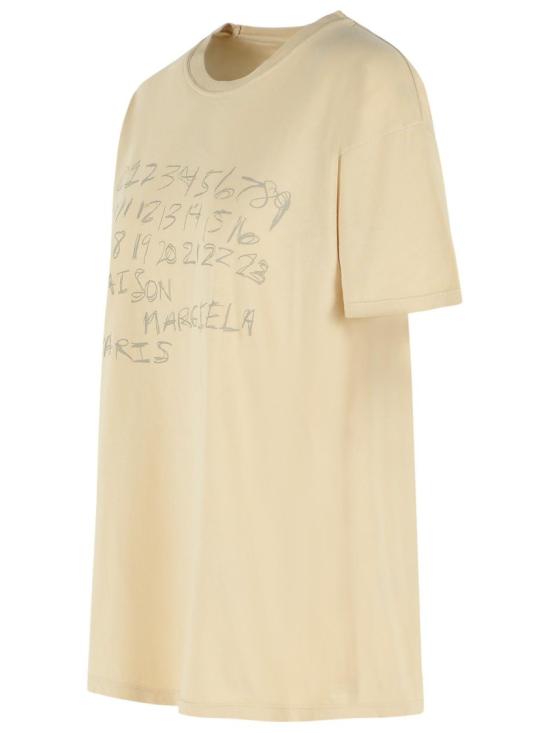 26SS 마르지엘라 뉴메리컬 코튼 티셔츠 S51GC0544 S24575 119 Neutrals - MAISON MARGIELA