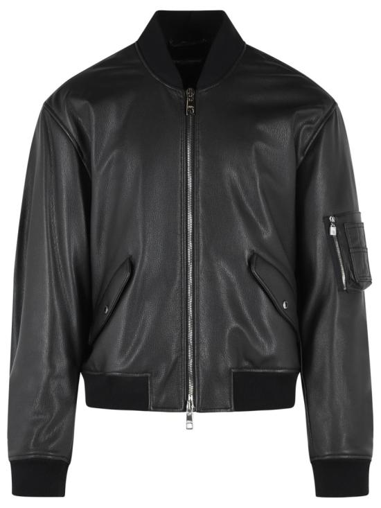 26SS 돌체앤가바나 가죽 자켓 G9BBML HULY3 N0000 Black