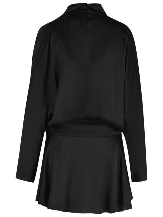 26FW 이자벨마랑 넬린 드레이프 사틴 드레스 넬린 드레이프 사틴 드레스 RO1094FA D3J13I 01BK Black - ISABEL MARANT