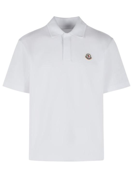 26SS 몽클레어 로고 피케 폴로 셔츠 091 8A000 24 89A16 00A White