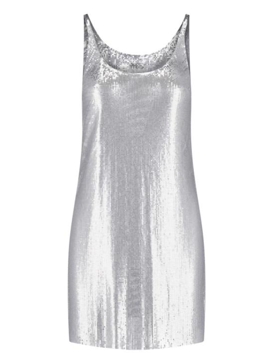 26FW 파코라반 숏 원피스 25PIRO024MH0004P040 Silver
