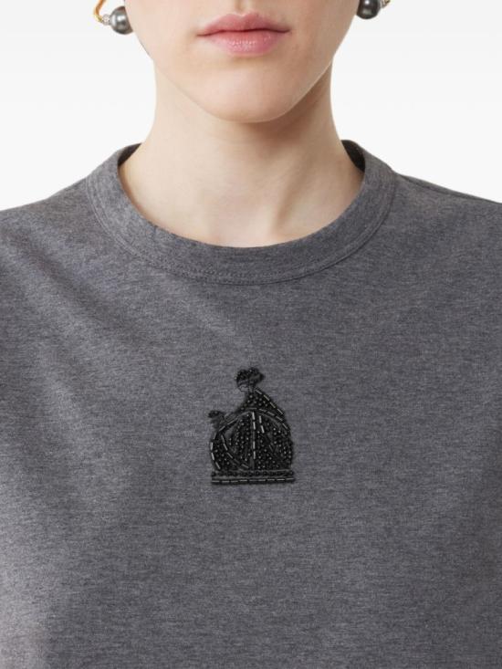 26FW 랑방 반팔 티셔츠 RW TS0030 J060 A26 124 Grey - LANVIN