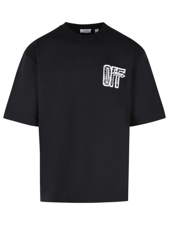 26FW 오프화이트 반팔 티셔츠 44MAA120F26J00Y 001 Black