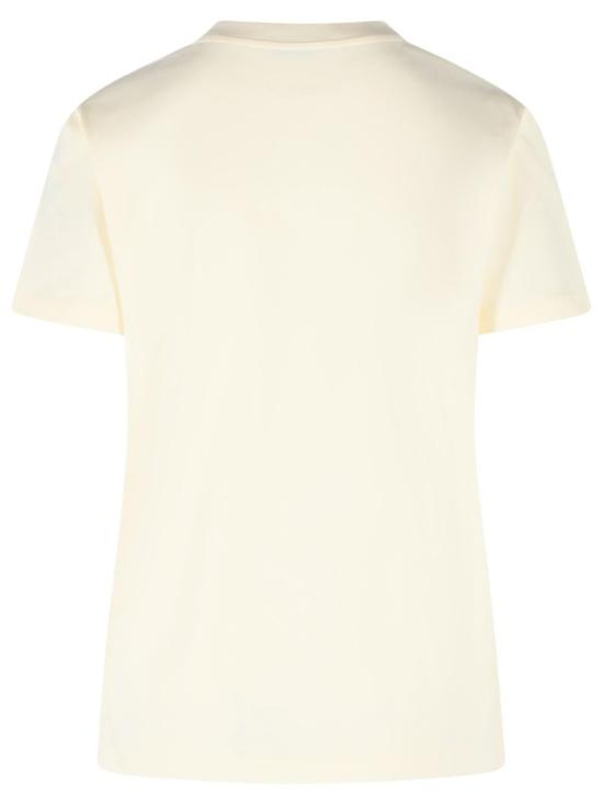 26SS 몽클레어 자수 로고 코튼 티셔츠 093 8C000 29 89AUO 034 Neutrals - MONCLER