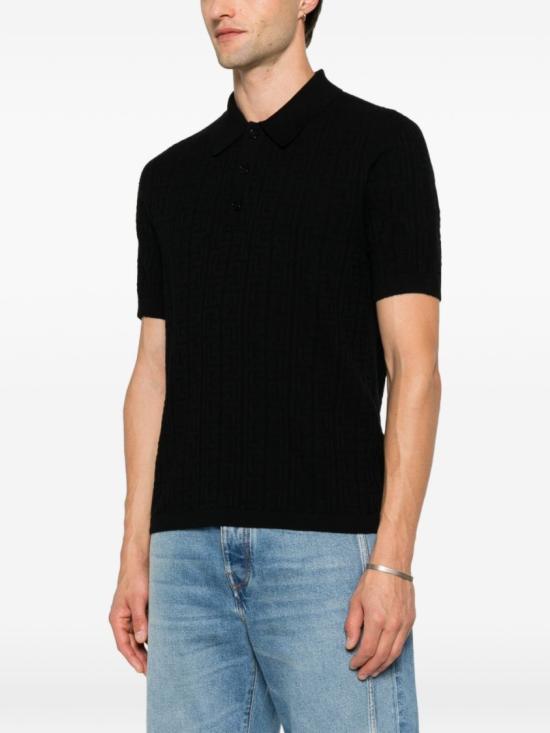 26FW 발망 폴로 티셔츠 HH1GB067KK31 0PA Black - BALMAIN