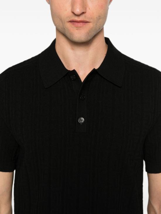 26FW 발망 폴로 티셔츠 HH1GB067KK31 0PA Black - BALMAIN