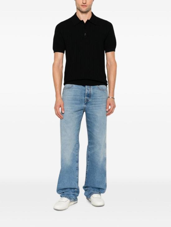 26FW 발망 폴로 티셔츠 HH1GB067KK31 0PA Black - BALMAIN