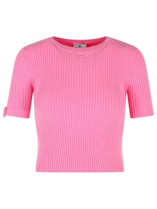 26SS 쿠레쥬 반팔 티셔츠 126MPU267FI0001 5023 Pink