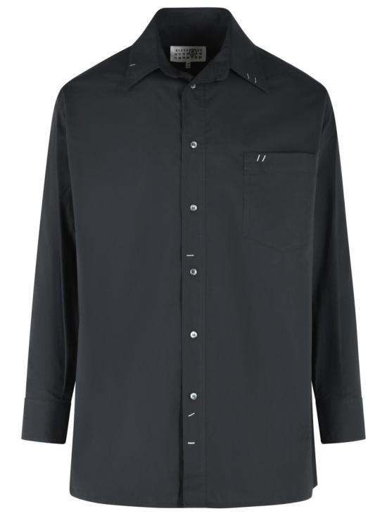 26SS MM6 메종마르지엘라 긴팔 셔츠 SH0DT0041 M35256 899 Black