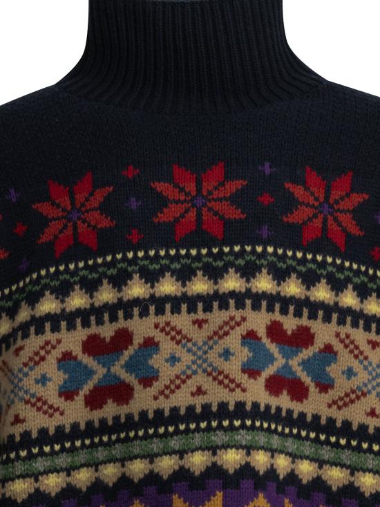 26FW 폴로 랄프로렌 터틀넥 211B17773001NAVY MULTI Blue - POLO RALPH LAUREN