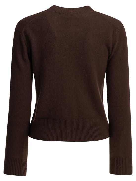 26FW 메종키츠네 베이비 폭스 램스울 피티드 가디건 PW00506KT10060553 Brown - MAISON KITSUNE