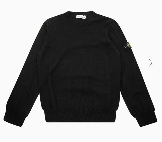 26FW [키즈] 스톤 아일랜드 와펜 크루넥 니트 스웨터 L2S165100002S00M1 V0029 BLACK