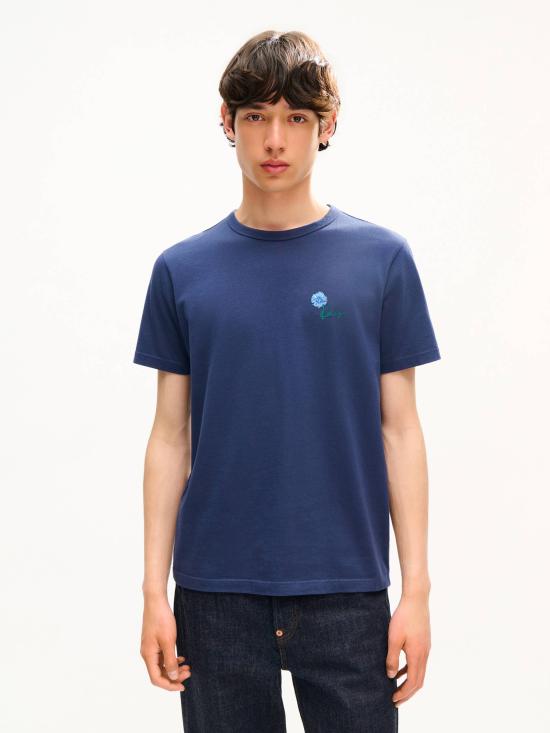 26FW 겐조 반팔 티셔츠 FG6 5TS162 4SG 79 BLUE BLACK DOM - KENZO