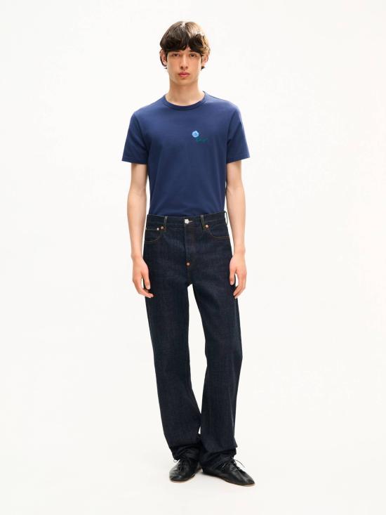 26FW 겐조 반팔 티셔츠 FG6 5TS162 4SG 79 BLUE BLACK DOM - KENZO