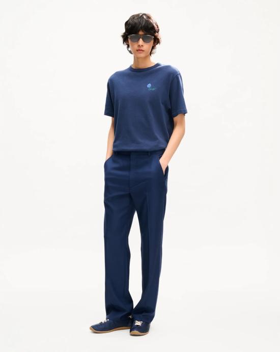 26FW 겐조 반팔 티셔츠 FG6 5TS293 4SK 79 BLUE BLACK DOM - KENZO