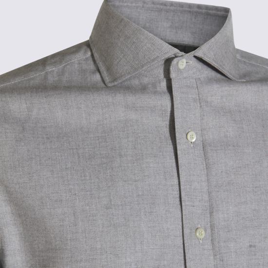 26FW 브루넬로 쿠치넬리 긴팔 셔츠 MY6370627 C045 Light grey - BRUNELLO CUCINELLI