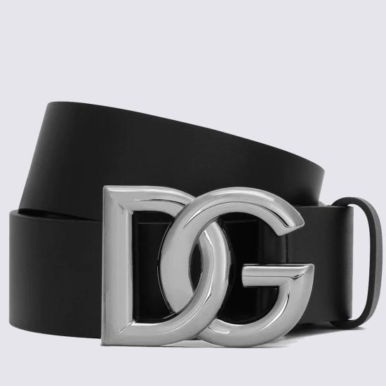 26FW 돌체앤가바나 벨트 BC4644 AX6228V363 BLACK SILVER - DOLCE & GABBANA