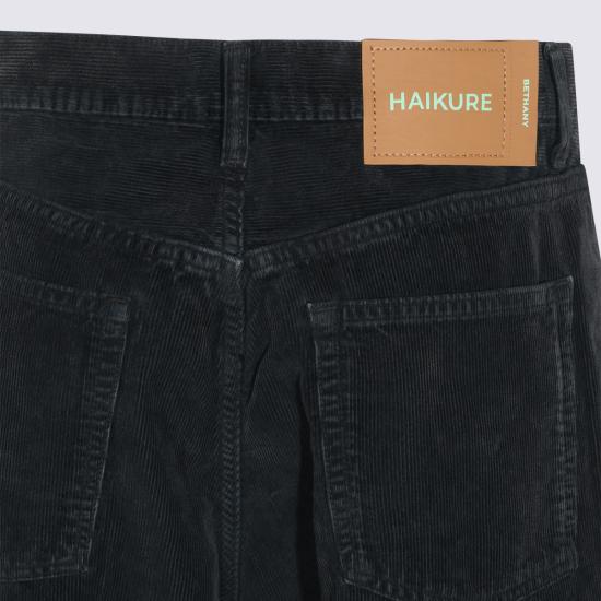 26FW 하이쿠레 스트레이트 팬츠 HEW03296GF184PX T0002 Black - HAIKURE