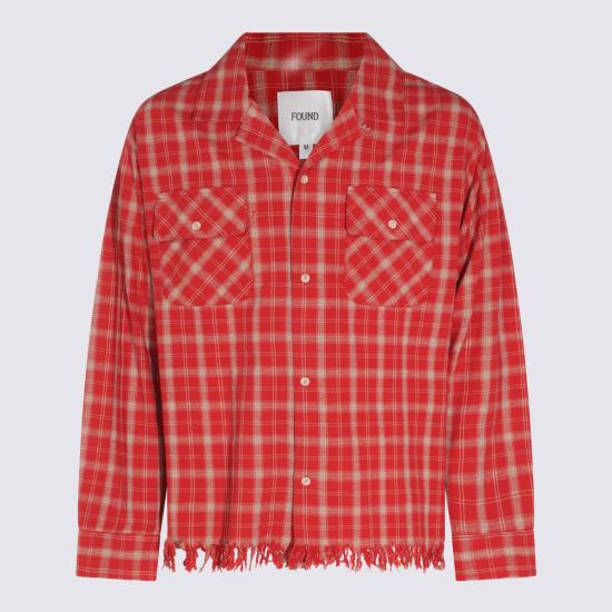 26FW 파운드 긴팔 셔츠 FOPF26SR02012 6574 RED PLAID