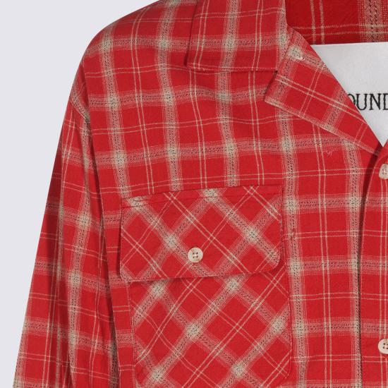 26FW 파운드 긴팔 셔츠 FOPF26SR02012 6574 RED PLAID - FOUND