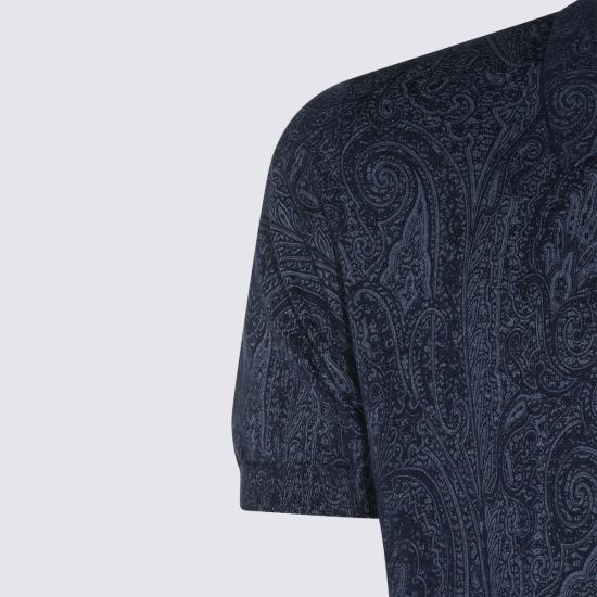 26FW 에트로 폴로 티셔츠 MRKF0004 AK17JB0324 Navy - ETRO