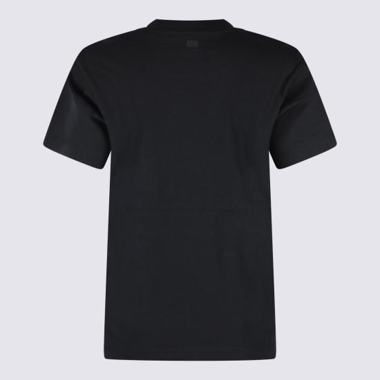 26FW 아미 스몰 하트 로고 티셔츠 BFUTS035 724001 Black - AMI