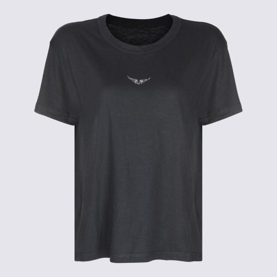 26FW 자딕앤볼테르 반팔 티셔츠 JWTS01669 001 NOIR