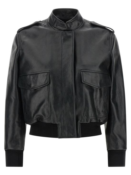 26FW 톰포드 가죽 자켓 CSL805LEX476NAA Black