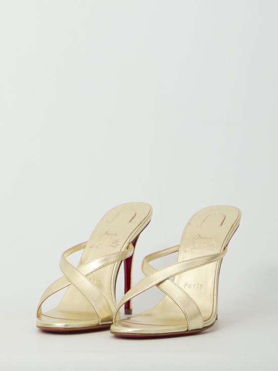 26FW 크리스챤 루부탱 뮬/슬리퍼 3260137G306 PLATINE GOLD - CHRISTIAN LOUBOUTIN