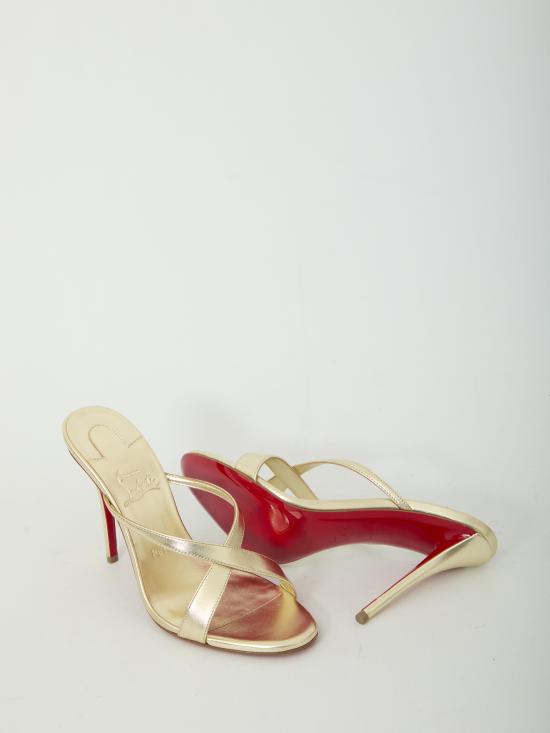 26FW 크리스챤 루부탱 뮬/슬리퍼 3260137G306 PLATINE GOLD - CHRISTIAN LOUBOUTIN