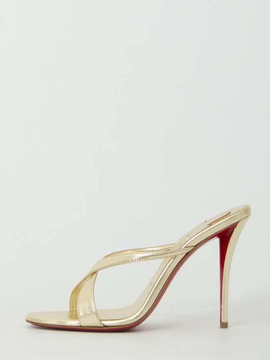 26FW 크리스챤 루부탱 뮬/슬리퍼 3260137G306 PLATINE GOLD - CHRISTIAN LOUBOUTIN