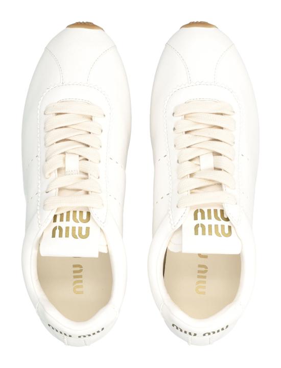 26FW 미우미우 플룸 블리치 스니커즈 5E114EF005038 F0304 BIANCO - MIU MIU
