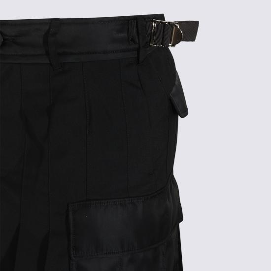 26FW 사카이 미디 스커트 2608569 001 BLACK - SACAI