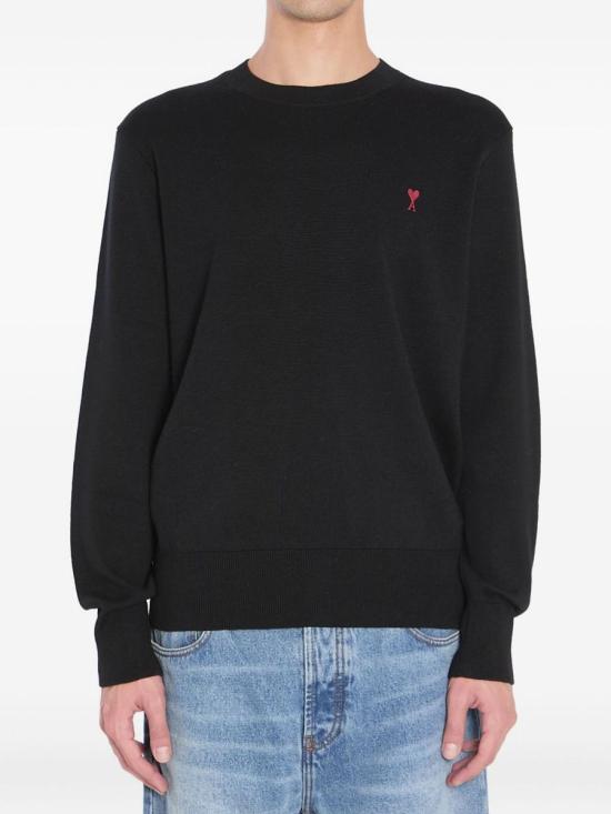 26FW 아미 ADC 크루넥 스웨터 HKS826 001009 NOIR ROUGE