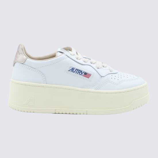 26FW 오트리 메달리스트 플랫폼 스니커즈 PTLW LL27 LEAT WHT FEATHER