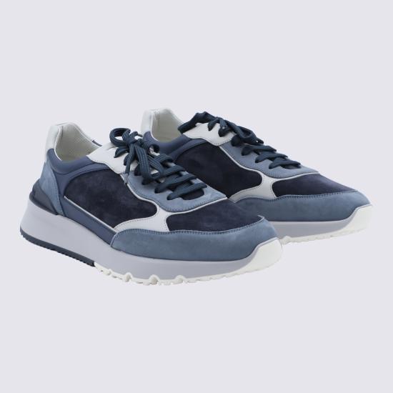 26FW 브루넬로 쿠치넬리 스니커즈 MZUSNEO355 CVV29 Navy - BRUNELLO CUCINELLI