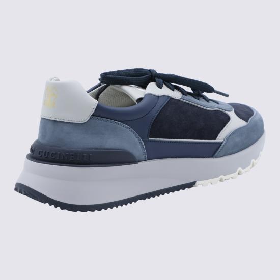 26FW 브루넬로 쿠치넬리 스니커즈 MZUSNEO355 CVV29 Navy - BRUNELLO CUCINELLI