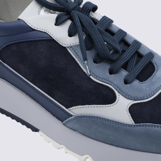 26FW 브루넬로 쿠치넬리 스니커즈 MZUSNEO355 CVV29 Navy - BRUNELLO CUCINELLI