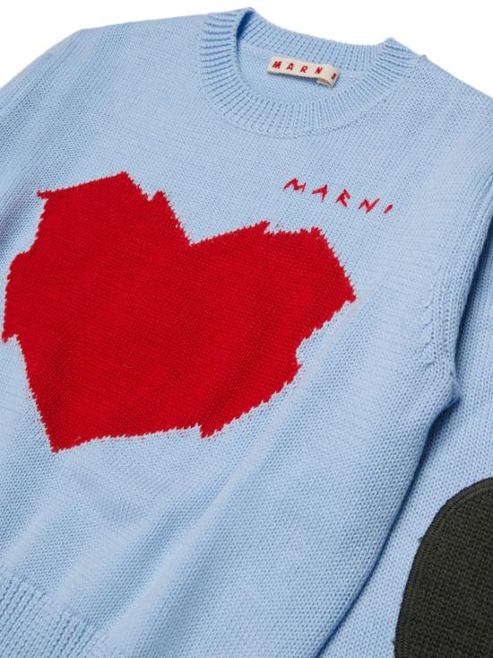 26FW [키즈] 마르니 니트/스웻셔츠 M02017M00XT 0M863 Azzurro - MARNI