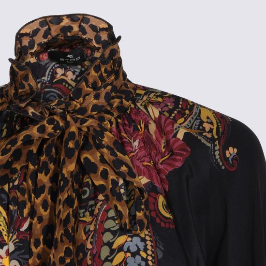 26FW 에트로 블라우스 WRJA0157 AK15YX0812 BLACK BORDEAUX - ETRO