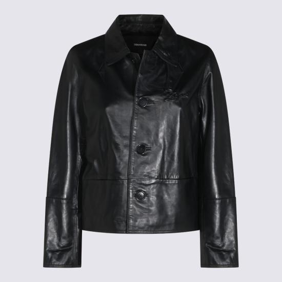 26FW 자딕앤볼테르 가죽 자켓 RWOW01288 011 BLACK