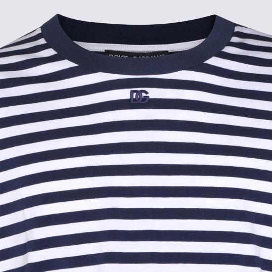 26FW 돌체앤가바나 반팔 티셔츠 G8PN9Z FBGAZS8051 Navy - DOLCE & GABBANA