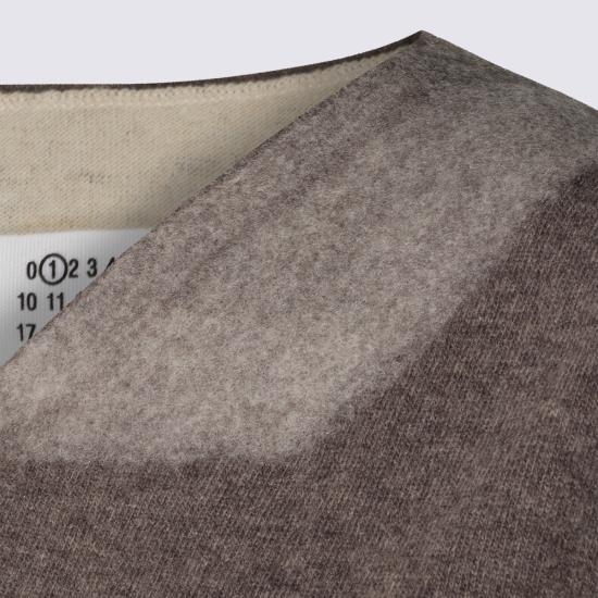 26FW 마르지엘라 투 톤 버진 울 베스트 S51TH0096 M13304812F MUD ECRU - MAISON MARGIELA