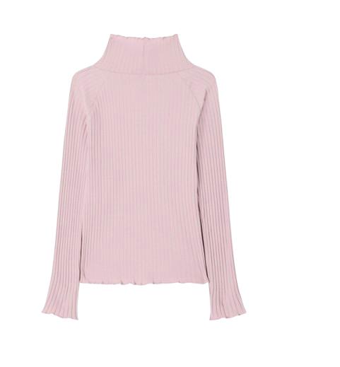 26FW [키즈] 알마니 터틀넥 니트 EG000819 AF26099 UA266 Pink - ARMANI