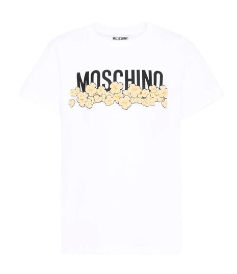 26FW [키즈] 모스키노 티셔츠 H6M058 LAA20 10063 OFF WHITE